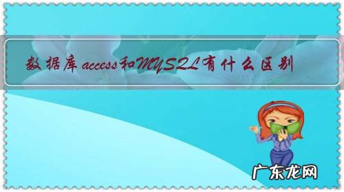 数据库access和MYSQL有什么区别?