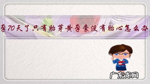 怀孕70天了只有胎芽黄孕囊没有胎心怎么办?