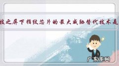 汇顶科技之屏下指纹芯片的最大威胁替代技术是什么？