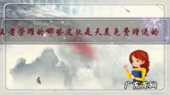 王者荣耀的哪些皮肤是天美免费赠送的？