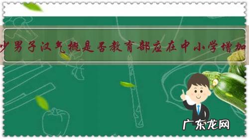 现在男孩子缺少男子汉气概是否教育部应在中小学增加男教师占比？