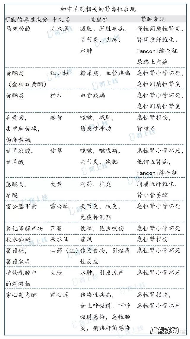 在常用的中草药中,什么东西对肾有副作用有何依据