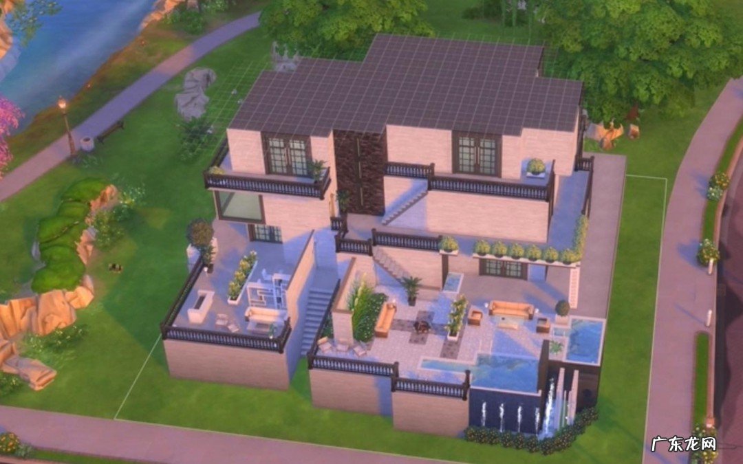 迷你世界三层别墅泳池教程