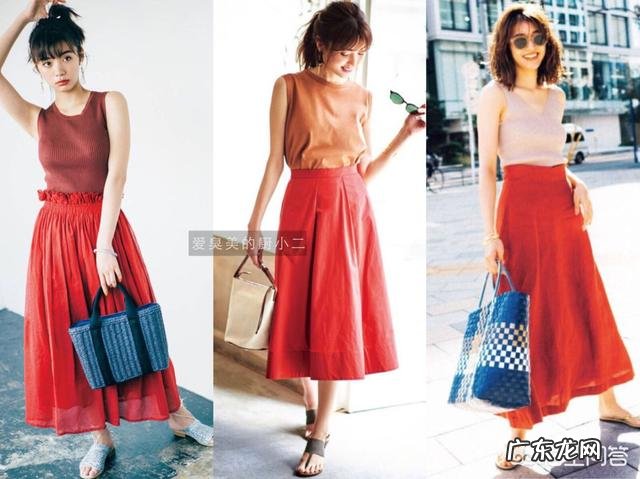 红色半身长裙搭配什么样的上衣好看?