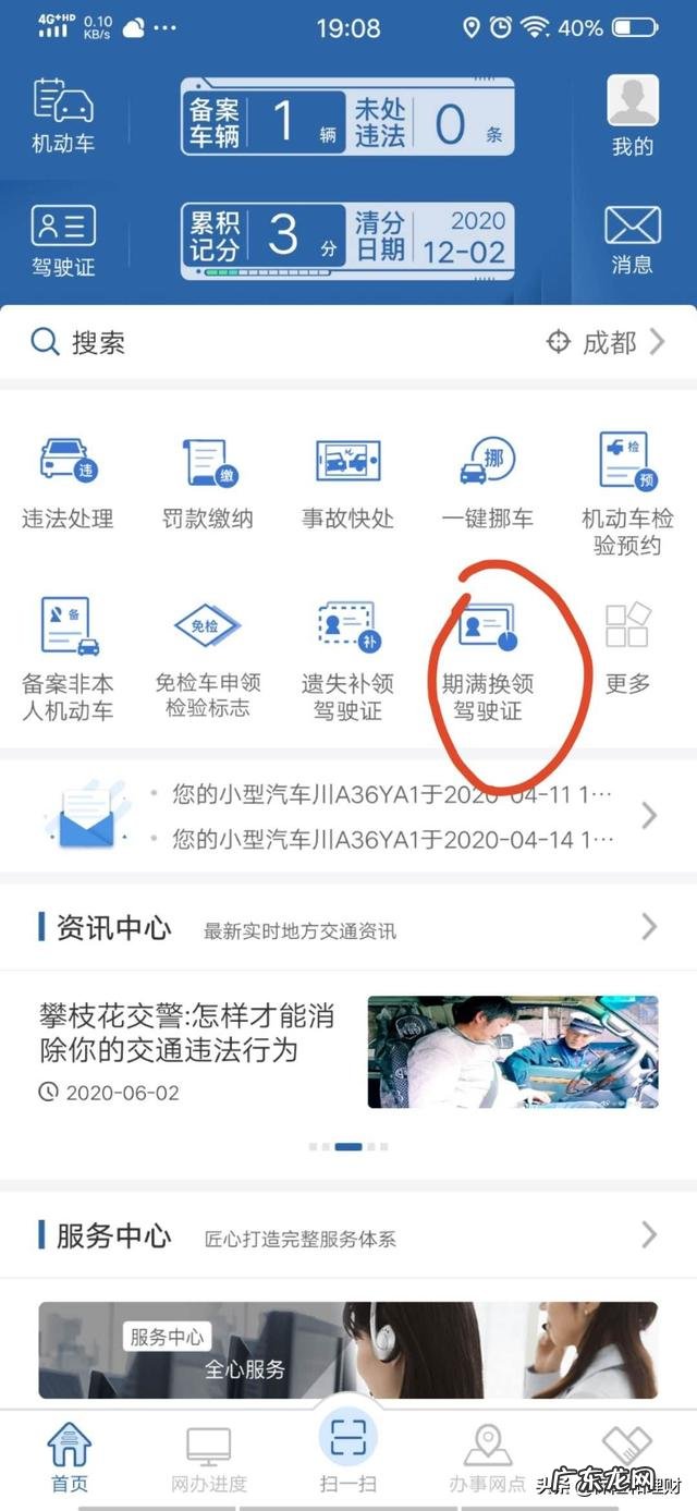 驾驶证到期了,但是没有买车,怎么换证,需要什么资料?