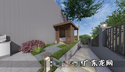 一排五间平房设计图带院子装修图 农村自建房设计图一层带院子