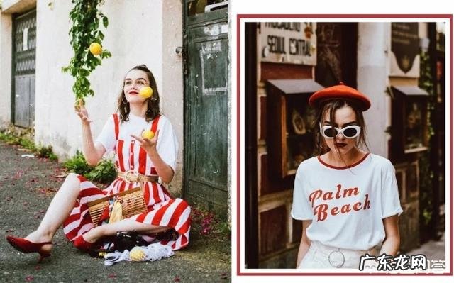 白色T恤配红色裤子好看吗?