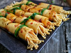 金针茹卷豆腐皮做法