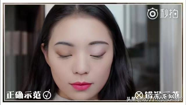 单眼皮有点肿眼泡,如何画眼影呢?