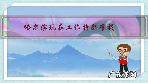 哈尔滨现在工作特别难找,有什么好的建议么?