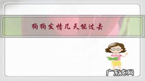 狗狗来事一般几天 狗狗发情几天能过去？