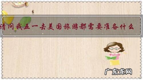 请问我五一去美国旅游都需要准备什么?