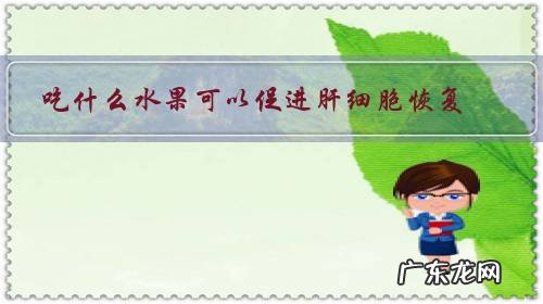 吃什么水果可以补肝 吃什么水果可以促进肝细胞恢复?