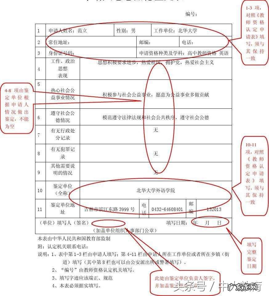 思想品德鉴定表怎么写 思想品德鉴定表模板