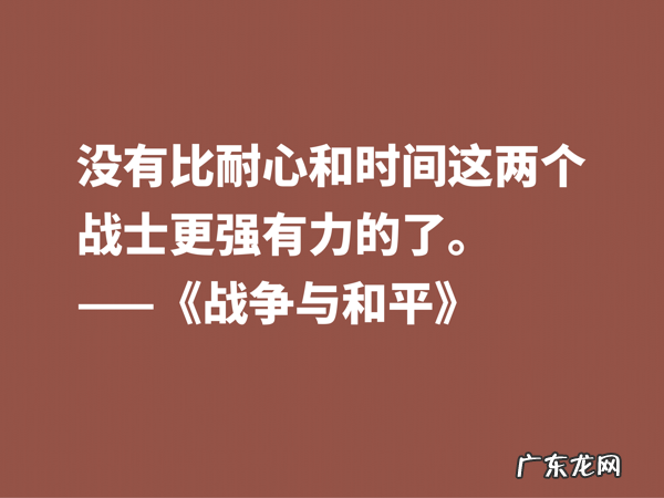 最应该读的书之一,《战争与和平》这十句格言,浓缩全书的精华 有关战争名言