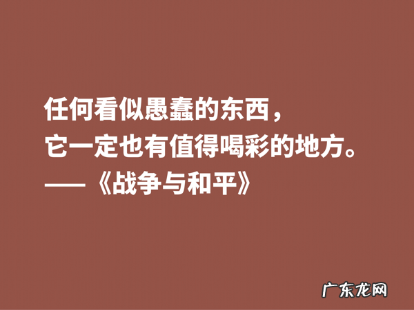最应该读的书之一,《战争与和平》这十句格言,浓缩全书的精华 有关战争名言