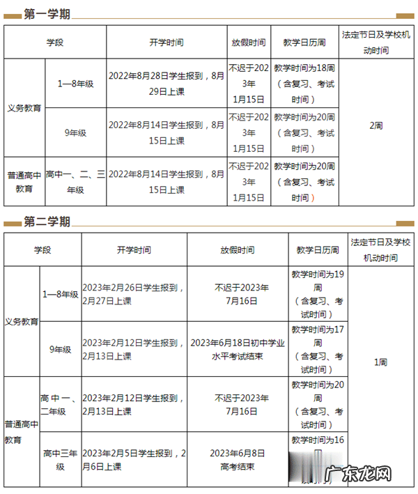 2023年云南中小学寒假放假时间表