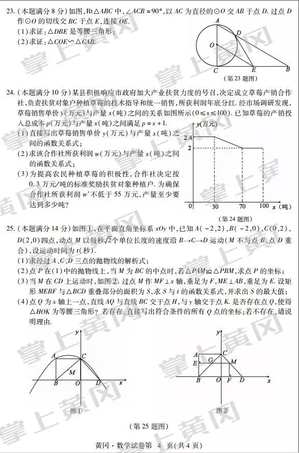 2022黄冈市中考方案 黄冈中考精典答案
