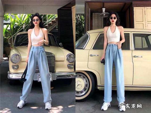 牛仔显瘦阔腿裤穿搭推荐