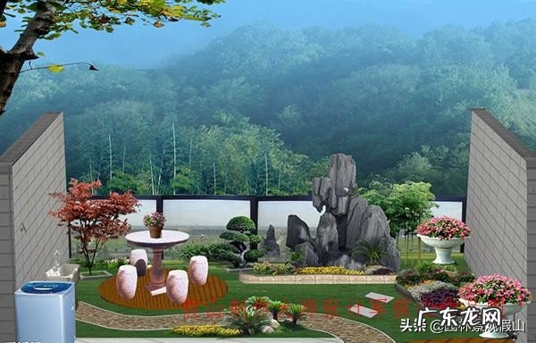 庭院假山风水之开门见山 家里大门向山的风水