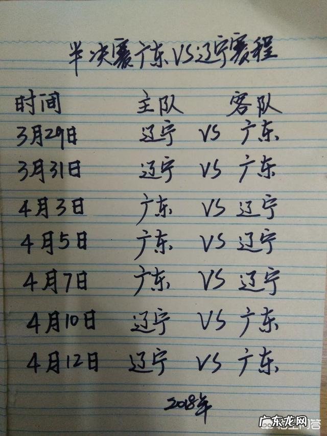 CBA半决赛迫在眉睫,广东宏远对阵辽宁队时间怎么安排?