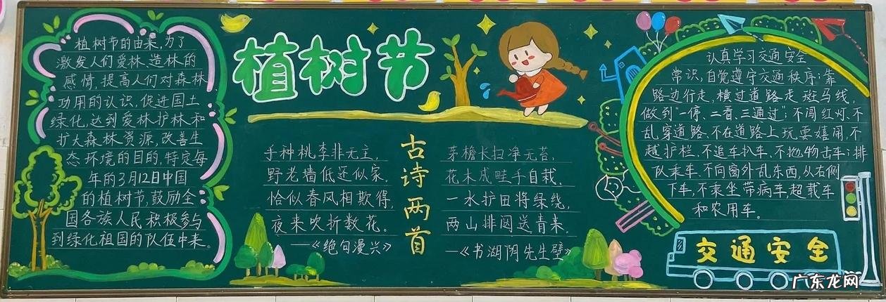 关于植树的黑板报 植树节黑板报模板