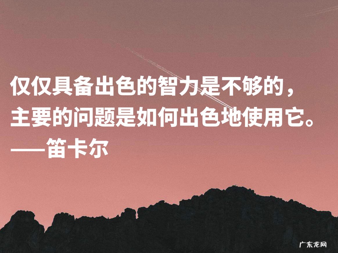 笛卡尔的故事 笛卡尔名言名句