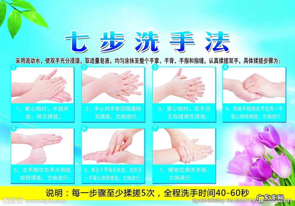 七步洗手法口诀是什么?