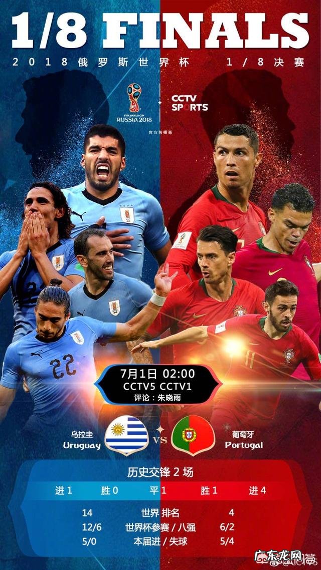 俄罗斯世界杯18决赛第二场乌拉圭队vs葡萄牙队，你怎么预测本场比赛的比分？