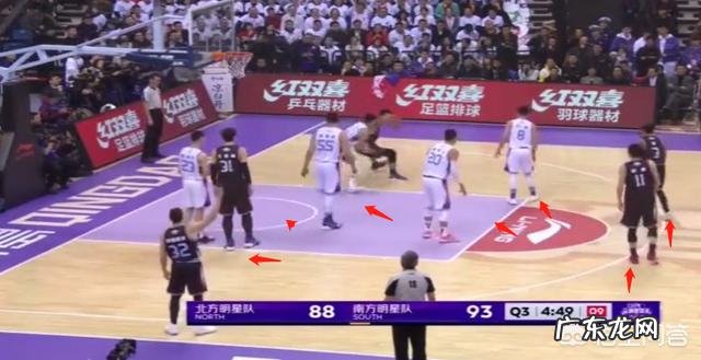 CBA全明星正赛,郭艾伦调皮技痒挑衅易建联,两人solo八人罚站,你怎么看?