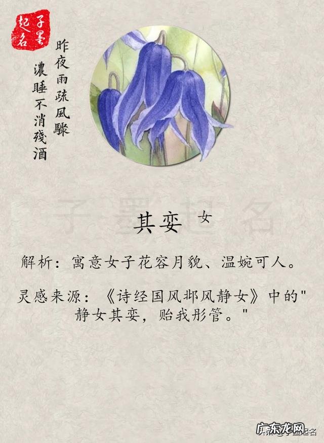 哪些名字听起来好听并且有诗意,深层次含义?