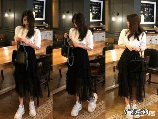 黑色白色纱裙怎么配好看？