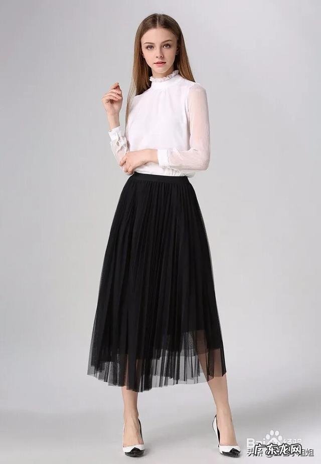 黑色白色纱裙怎么配好看?