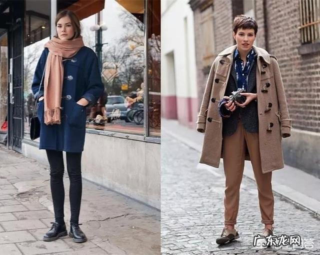 如何把一件学院风牛角扣大衣穿出气场?