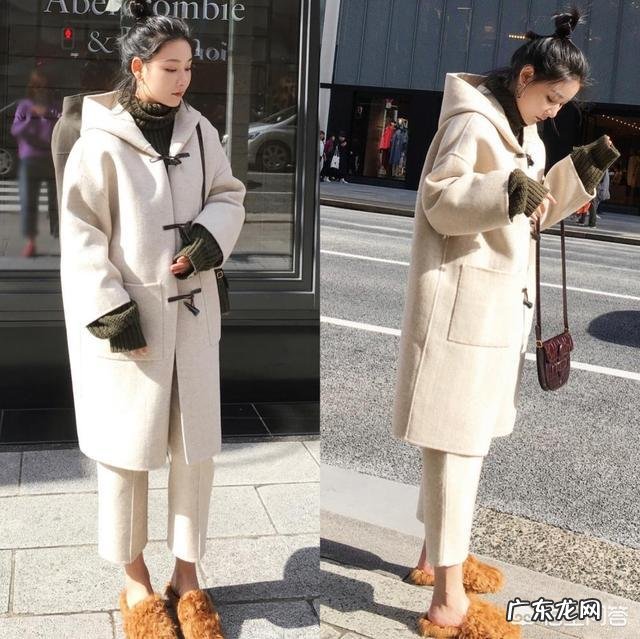 如何把一件学院风牛角扣大衣穿出气场?