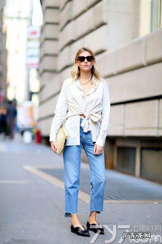 牛仔阔腿裤配什么鞋子?