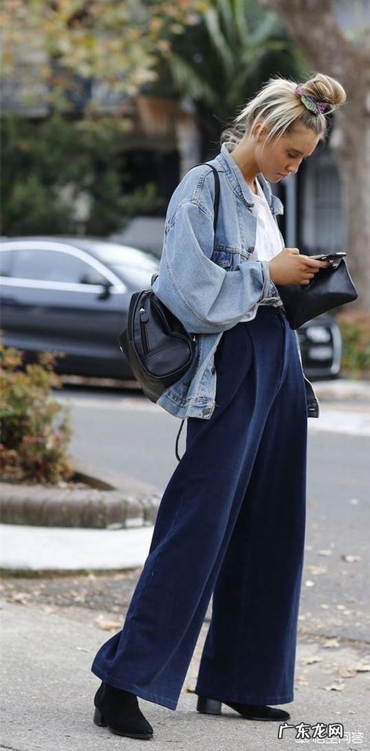 牛仔阔腿裤配什么鞋子?