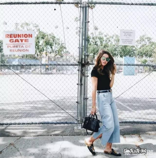 牛仔阔腿裤配什么鞋子?