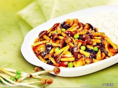 圆菇素炒的方法