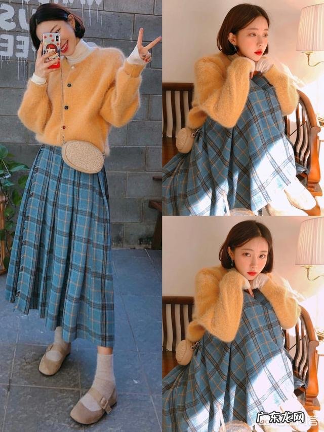 毛衣搭配半身裙那么好看,韩国小姐姐是如何做到的?