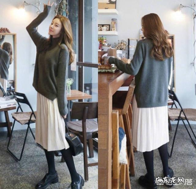 毛衣搭配半身裙那么好看,韩国小姐姐是如何做到的?