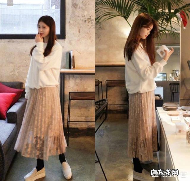 毛衣搭配半身裙那么好看,韩国小姐姐是如何做到的?