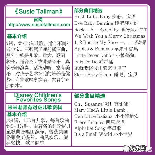 有哪些适合小孩子听的儿歌?