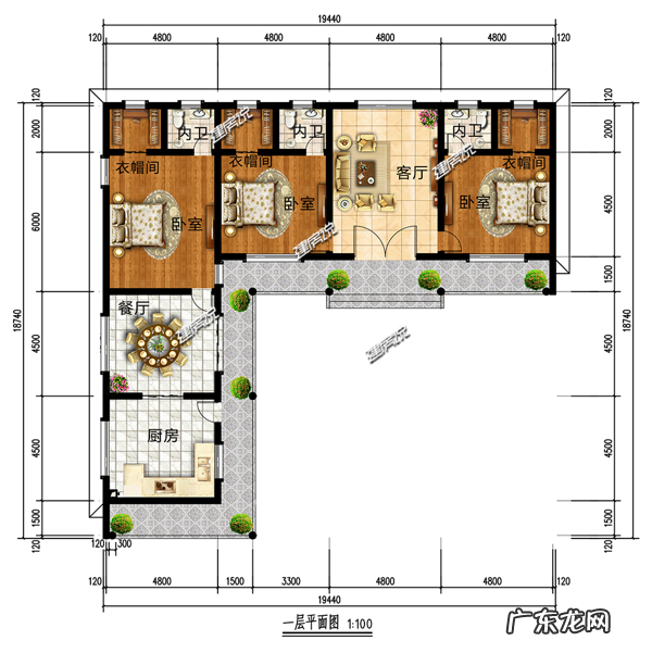 一层中式豪宅，有庭有院，风水绝佳，排队来参观的人不少 风水好的房子图片