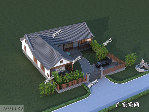 一层中式豪宅，有庭有院，风水绝佳，排队来参观的人不少 风水好的房子图片