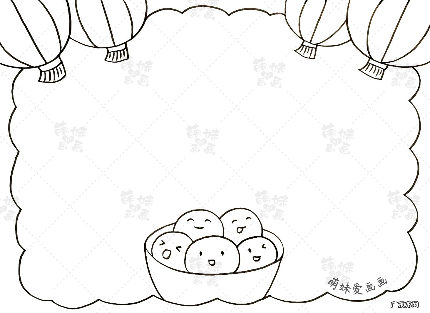 元宵节绘画简单好看 元宵节绘画简单又漂亮一年级