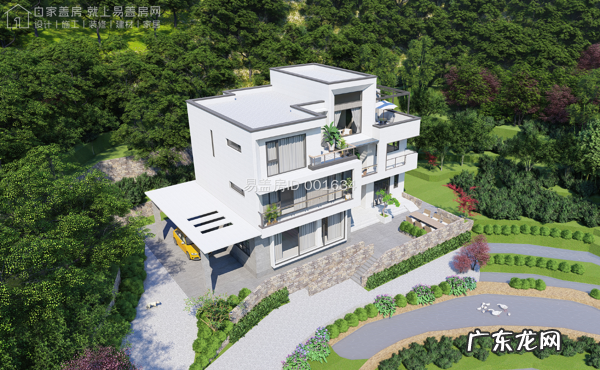 有落地窗有走廊大露台,农村盖个三层现代风别墅,漂亮又有面子 农村走廊房子图片大全