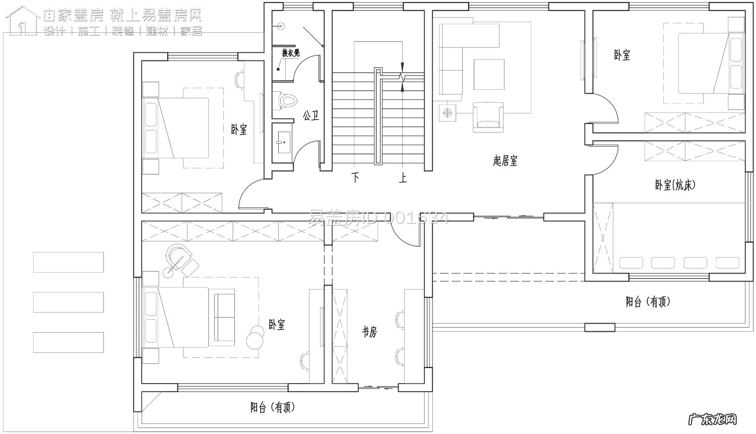 有落地窗有走廊大露台,农村盖个三层现代风别墅,漂亮又有面子 农村走廊房子图片大全