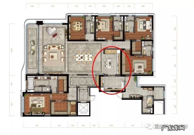 它也许可以代表重庆真正的大平层! 两江交汇处的房子的风水