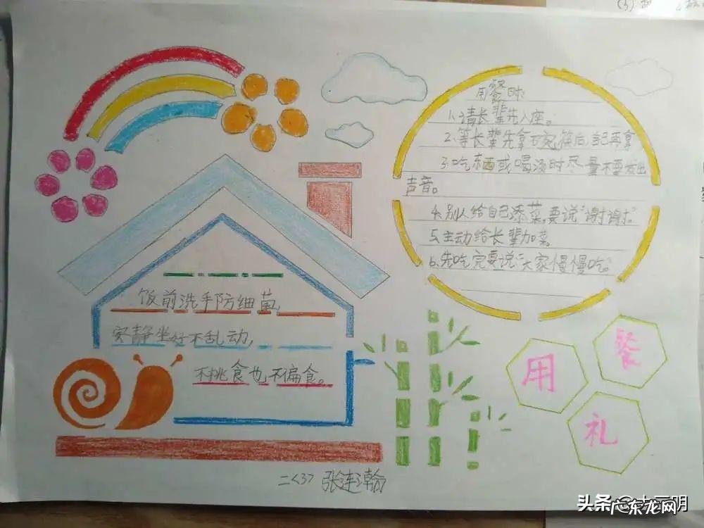 文明礼仪手抄报模板 文明礼仪小报图片